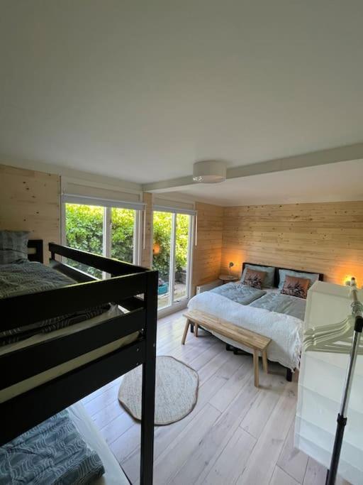 Modern Beach House For 12 Pers! With Jacuzzi Юлианадорп Экстерьер фото