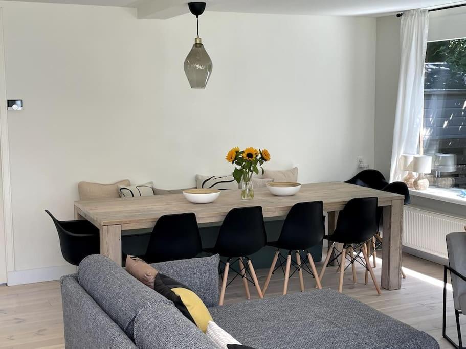 Modern Beach House For 12 Pers! With Jacuzzi Юлианадорп Экстерьер фото